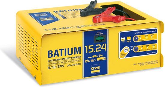 GYS Batium 15-24 Volautomatische Acculader - 6, 12 & 24 Volt