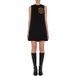 Moschino Robe en cady avec broderie Teddy Noir
