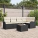Prolenta Maison Exclusive - Set van zes tuinbanken met opbergruimte, bruin polyrotan