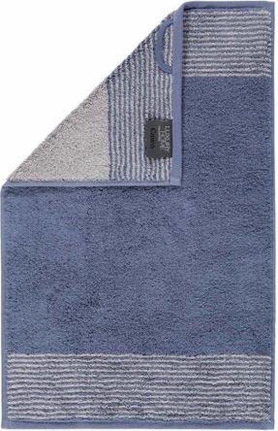 Cawo Two-Tone Gastendoekje Nachtblau 30x50