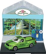 Bburago City Garten Center Set: Speelgoedgebouw, inclusief accessoires en 1 speelgoedauto (18-31513)