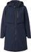 Ulla Popken - Dames Parka met zijsplitten, capuchon en ritszakken - Marine - Maat 42+