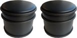 BRASQ Set de 2 Butées de porte - Noir