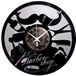 Instant Karma Clocks Wandklok Vintage Platenontwerp Handgemaakt Decor Kapsalon Modern Design Kapsalon Baard Kapsalon (Zwart en Zilver B2)