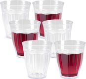Plasticforte verres à boire incassables Picardi - 6 pièces - transparent - 250 ml