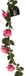 Bellatio Design Kunstbloem slinger rozen - 145 cm - roze