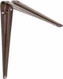 AMIG Plankdrager/planksteun van metaal - gelakt bruin - H400 x B350 mm