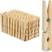 Relaxdays Wasknijpers van hout, set van 100 stuks