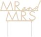 Ginger ray Taarttopper MR and MRS goud acryl