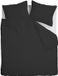 Ambiante Satin Uni dekbedovertrek - Tweepersoons - 200x200/220 cm - Zwart