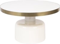 Zuiver Glam Salontafel Rond - Wit/Goud - 60 cm