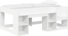 vidaXL Kinderbedframe met opbergruimte Wit 80 x 160 cm Bewerkt hout