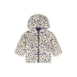 Babyface imitatiebont winterjas met print - crème