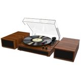 Wiibo Mustang 1970 BT Light Brown – vintage vinylplaat met luidsprekers en Bluetooth – platenspeler in retro design – RCA-uitgangen voor luidsprekers – snelheidskeuze 33/45/78 rpm