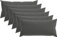 vidaXL - Coussin - 6 pièces - HEERLEN - Anthracite - 40 x 70 cm - Polyester