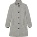 s.Oliver Manteau en laine à poignets côtelés col droit coupe slim femme