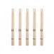 Gear4music 5A Wood Tip Hickory Drumsticks, 5 Pack