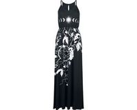 Gothicana by EMP Gothicana zwarte maxi-jurk van aangenaam zacht materiaal - Dames - S
