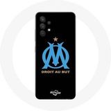 Olympique de Marseille Hoesje voor Samsung Galaxy A13 5G Zwarte Achtergrond Maniacase