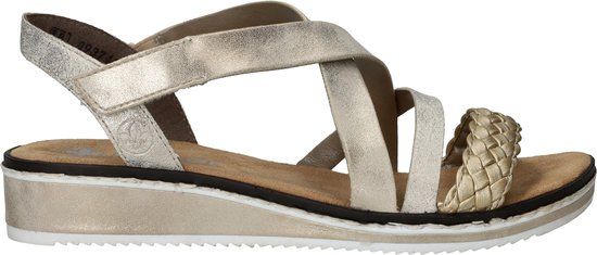 Rieker Sandalen Plat Sandalen Plat - Goudkleur - Maat 40