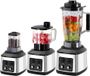 Mixeur sur pied électrique - 3-en-1 : batteur/robot culinaire - 9500 W - 3 récipients : 3 litres / 1,5 litre / 0,5 litre - Blender et centrifugeuse - Prise UE