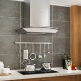 VidaXL Wandafzuigkap 756 m³/u led 60 cm roestvrij staal
