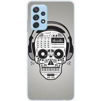 Samsung Galaxy A32 4G Skull music bedrukt siliconen hoesje