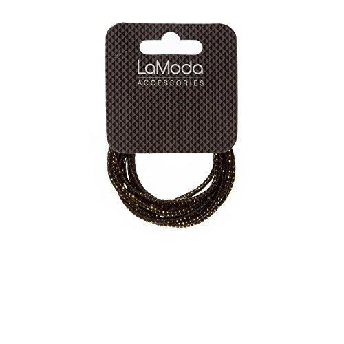 LaModa LA MODA PONYTAIL BANDS 12 ZWART