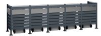 Westmann Afvalemmer box WMJGBF03-4S-120-5 Antraciet Staal 5 Compartimenten
