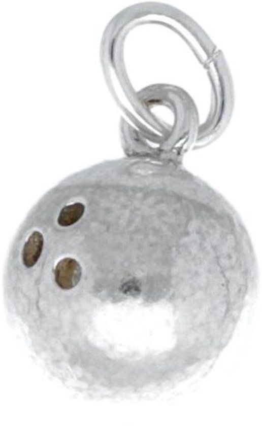 Zilveren Bowlingbal kettinghanger - Zilver - Unisex - Volwassenen