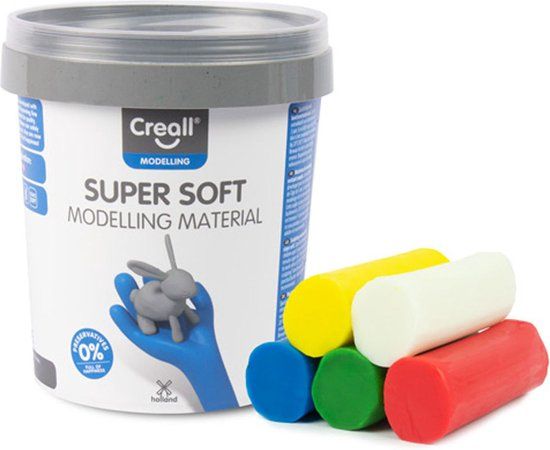 Creall Klei Soft Assortiment - 450gr - 5 stuks