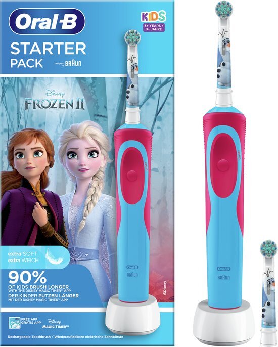 Oral-B Kids Oral-B Kids Elektrische Tandenborstel Frozen 2 Powered By Braun Meerkleurig