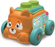 Clementoni Soft Clemmy - Emmer met Bouwset en Hondje - Zachte Stapelblokken - Speelgoed voor Baby’s vanaf 6 maanden
