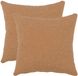 vidaXL Kussensloop - 2 stuks - Beige - 35 x 35 cm