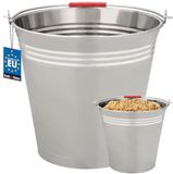 KOTARBAU® Roestvrijstalen Emmer, 16 L, Zilver