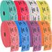 Double Roll Loterij Event Tickets - Volledige Set van 8 Kleuren (8 Rollen van 2000 Tickets Elk)