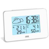 ADE WS2136-2 Digitaal Weerstation Wit LED Batterij