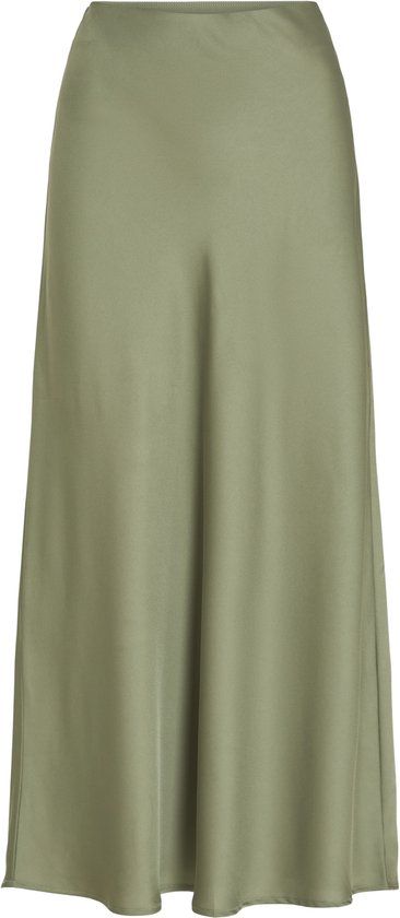 Vila Rok Viellette Hw Long Skirt - Noos 14084182 Oil Green - W36