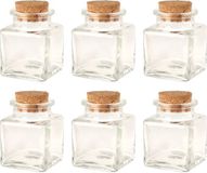 Bellatio Design Glazen flesjes met kurk dop - set 60x - transparant - glas - 50 ml