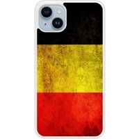 iPhone 14 Plus Drapeau Belgique Bedrukt Siliconen Hoesje