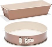 Rose Gouden Bakvormen Set van 2x 25 en 24 cm