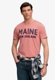 Superdry Outdoor Type T-shirt Heren S Marokkaanse rode klei