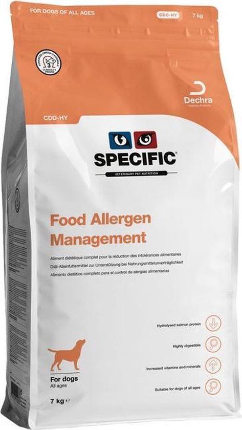 Specific Food Allergen Management CDD-HY - 7 kg - Adult Hond (2-8 jaar)