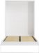 Vente-unique lit armoire bois blanc 160 x 200 cm