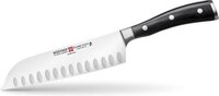 Wusthof Classic Ikon Santoku met kuiltjes 17 cm - Zwart