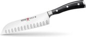 Wusthof Classic Ikon Santoku met kuiltjes 17 cm - Zwart