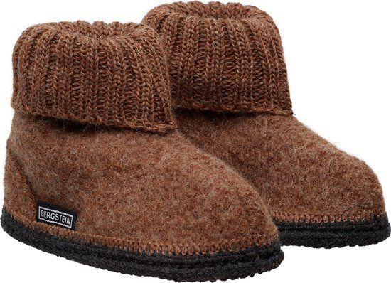 Bergstein Cozy Sloffen Unisex Junior - Brown - Size 35