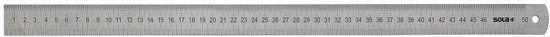 Sola SOLA Stalen lineaal 300x30x1mm RVS LSB300 dubbelzijdige maatverdeling mm/cm