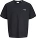 JACK&JONES JJROAR TEE SS CREW NECK JNR Jongens T-shirt Zwart Katoen Ronde hals Maat 140