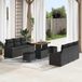Maison Exclusive - Ensemble de jardin 9 pièces, ensemble de salon en polyrotin noir